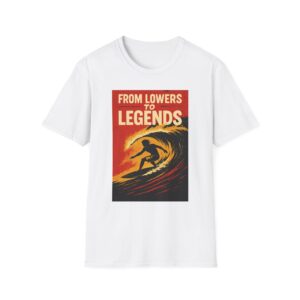 Lower Trestles Trestles Beach Surfing Legends Unisex Softstyle T-Shirt - From Lowers to Legends Design